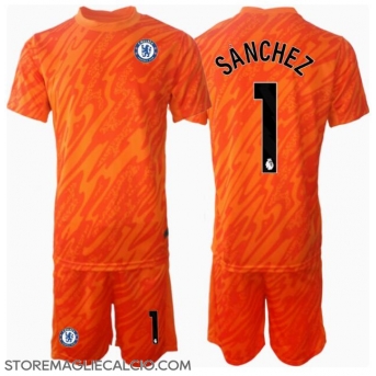 Chelsea Robert Sanchez #1 Portiere Maglia Gara Casa Repliche 2024-25 Bambino